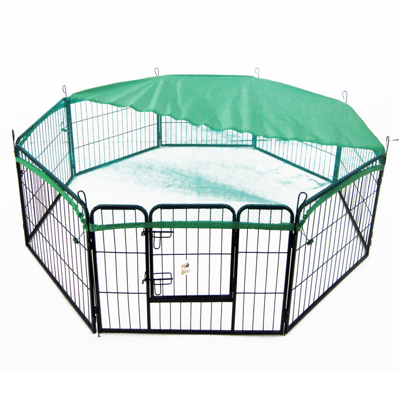 Paw Mate Green Net Cover for Pet Playpen 40in Dog Exercise Enclosure Fence Cage