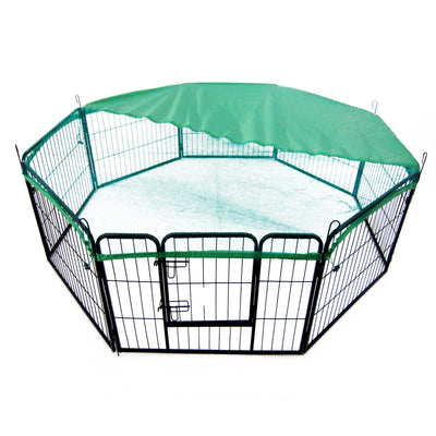 Paw Mate Green Net Cover for Pet Playpen 40in Dog Exercise Enclosure Fence Cage