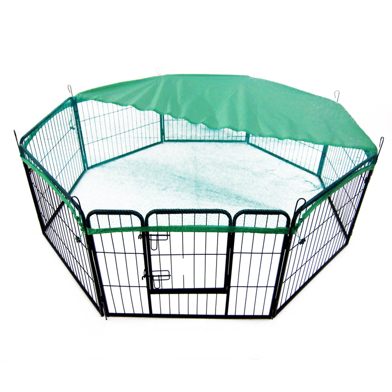 Paw Mate Green Net Cover for Pet Playpen 40in Dog Exercise Enclosure Fence Cage