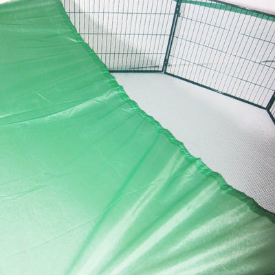 Paw Mate Green Net Cover for Pet Playpen 40in Dog Exercise Enclosure Fence Cage