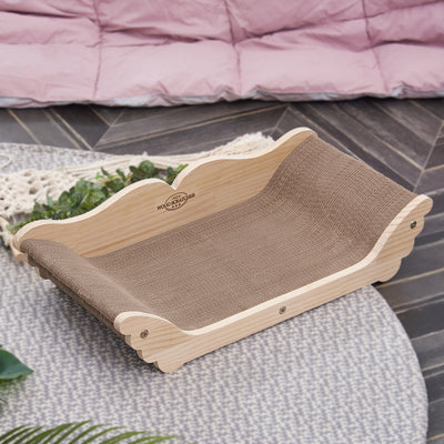 Yaomi Wood Angel Cat Scratcher Sofa Pet Bed