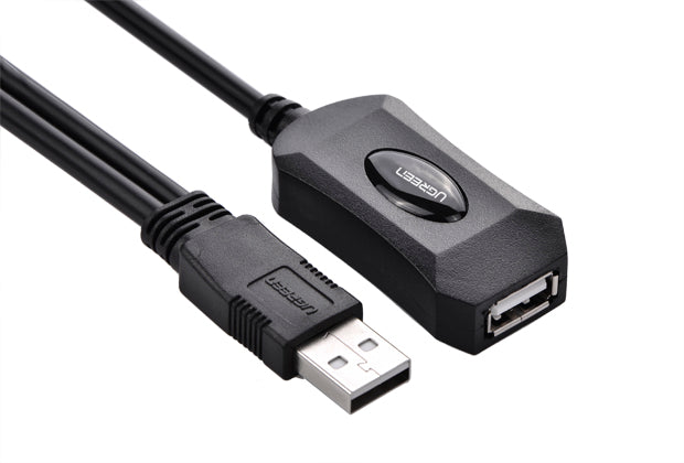 UGREEN USB 2.0 Active Extension Cable 10M with USB Power 5M (20214)