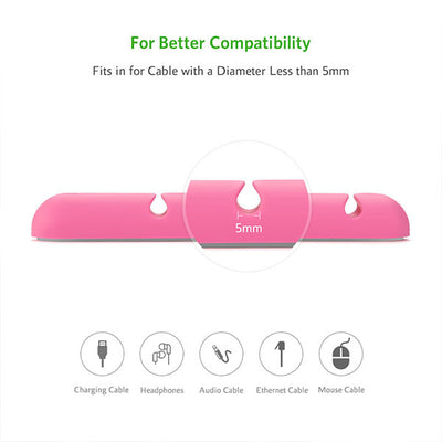 UGREEN Cable Organizer (2pcs/pack) - Pink (30483)