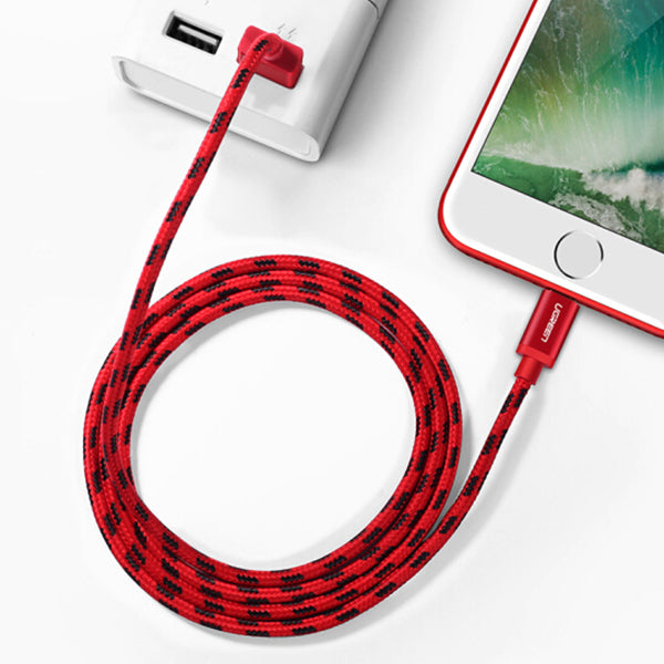 UGREEN MFI Certified Cable for iPhone 1M Red 40479