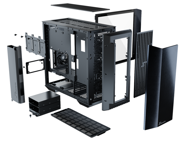 Seasonic Syncro Q704 Aluminum Case with Syncro DPC-850 850W 80 Plus Platinum PSU & Connect Module RED DOT AWARD WINNER 2021