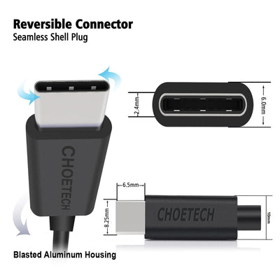 CHOETECH AC0004 USB-A to USB-C Charge & Sync Cable 3M Black