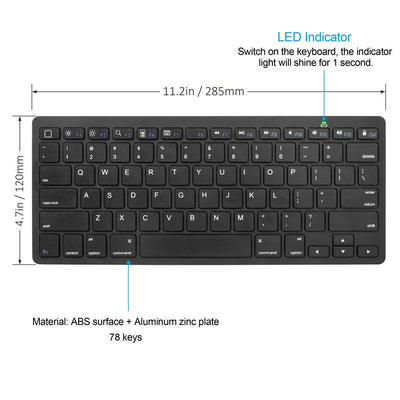 CHOETECH BH-006 Ultra Slim Wireless Bluetooth Keyboard