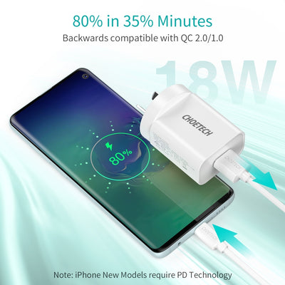 CHOETECH Q5003 18W QC Quick Charger (White)