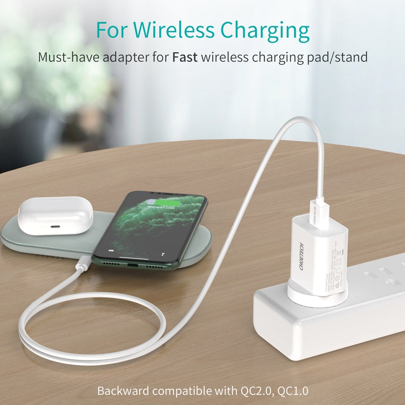 CHOETECH Q5003 18W QC Quick Charger (White)