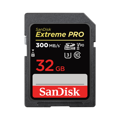 SanDisk 32GB Extreme PRO SDHC and SDXC UHS-II card SDSDXDK-032G-GN4IN