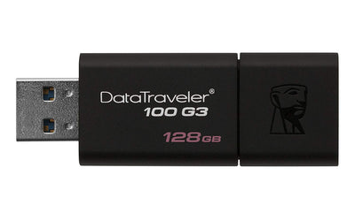 KINGSTON DT100G3/128GB, 128GB USB 3.0 DATATRAVELER 100 G3 USB Drive 100MB/s read