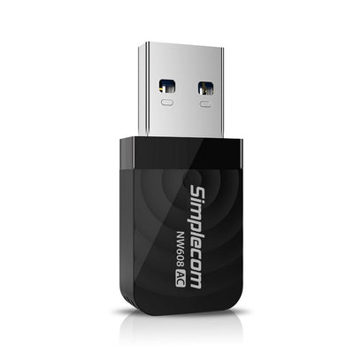 Simplecom NW608 Wi-Fi 5 AC1300 Dual Band USB 3.0 Wireless Adapter 