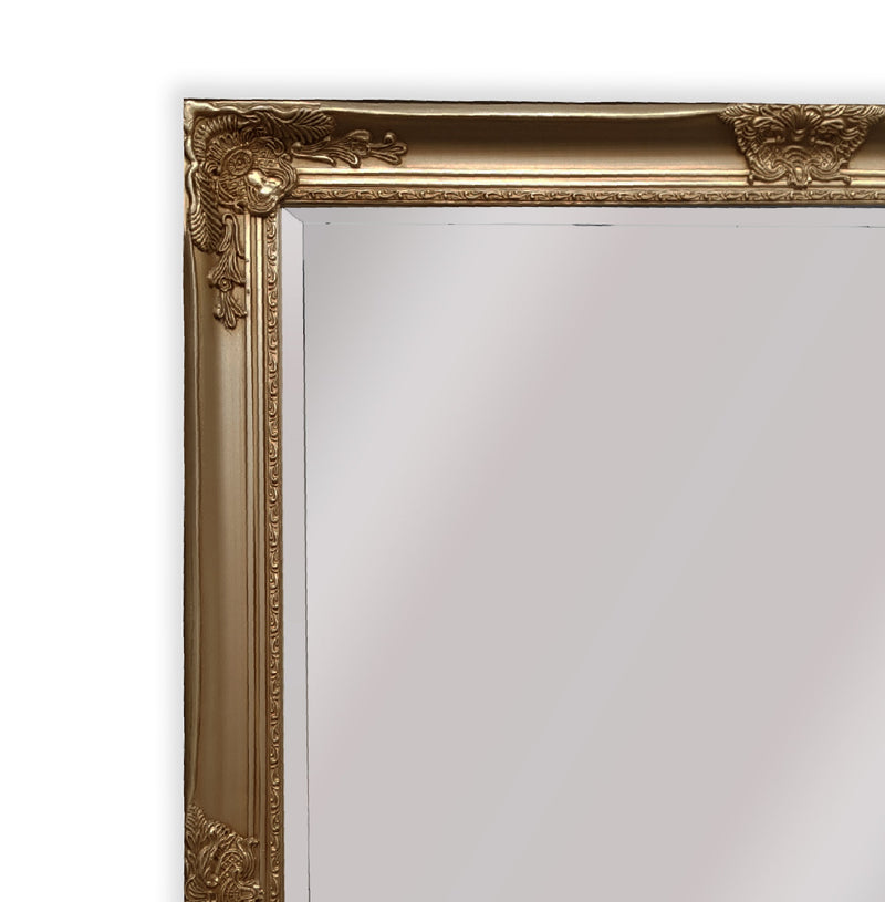 French Provincial Ornate Mirror - ANTIQUE CHAMPAGNE - X Large 100cm x 190cm