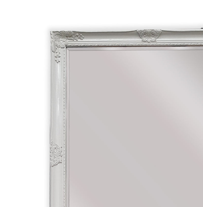 French Provincial Ornate Mirror - WHITE - X Large 100cm x 190cm