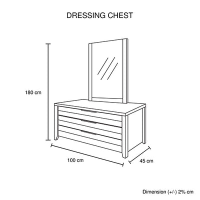 4 Pieces Bedroom Suite Natural Wood Like MDF Structure Double Size Oak Colour Bed, Bedside Table & Dresser