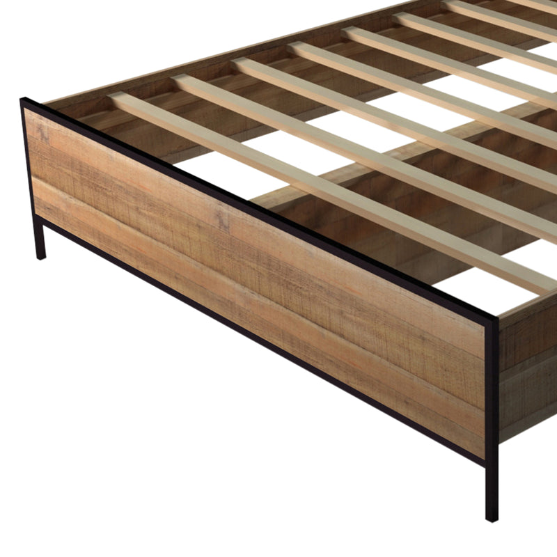 Mascot Bedframe Queen Size Oak