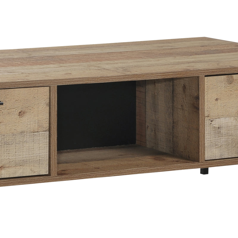 Coffee Table 2 Drawers Particle Board Storage in Oak Colour