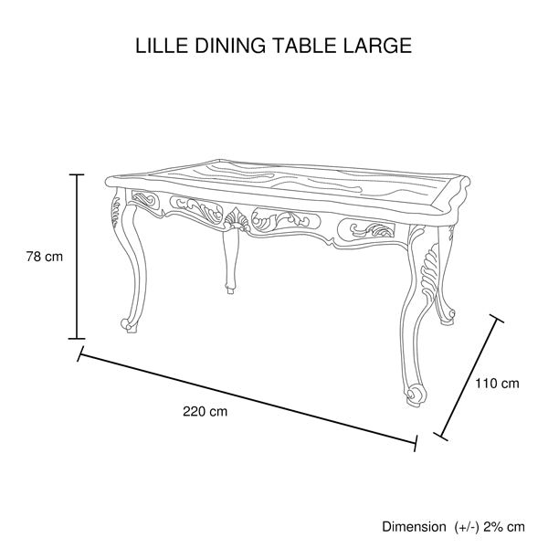 Dining Table Oak Wood Plywood Veneer White Washed Finish in large Size