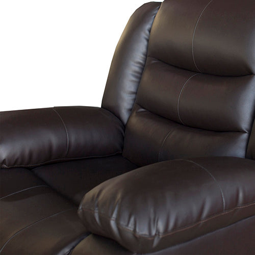 Single Seater Recliner Sofa Chair In Faux Leather Lounge Couch Armchair in Brown