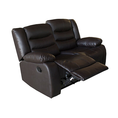 3+2+1 Seater Recliner Sofa In Faux Leather Lounge Couch in Brown