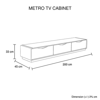 TV Cabinet with 3 Storage Drawers With High Glossy Assembled Entertainment Unit in Black & White colour