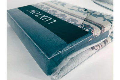Luxton Super King Size Ethel Teal Quilt Cover Set
