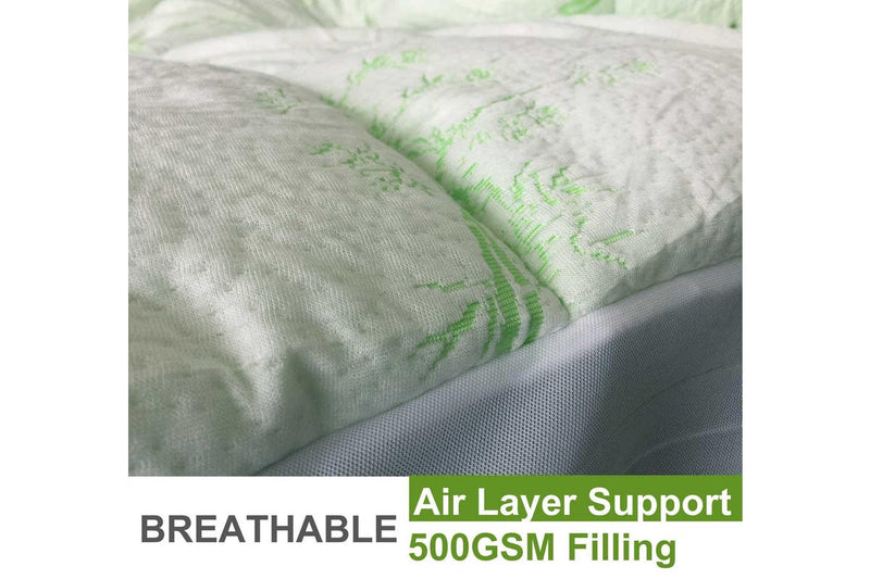 Luxton King Single Size Bamboo Mattress Topper 800GSM