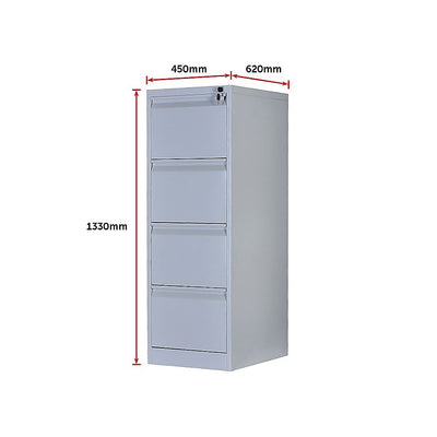 4-Drawer Shelf Office Gym Filing Storage Locker Cabinet