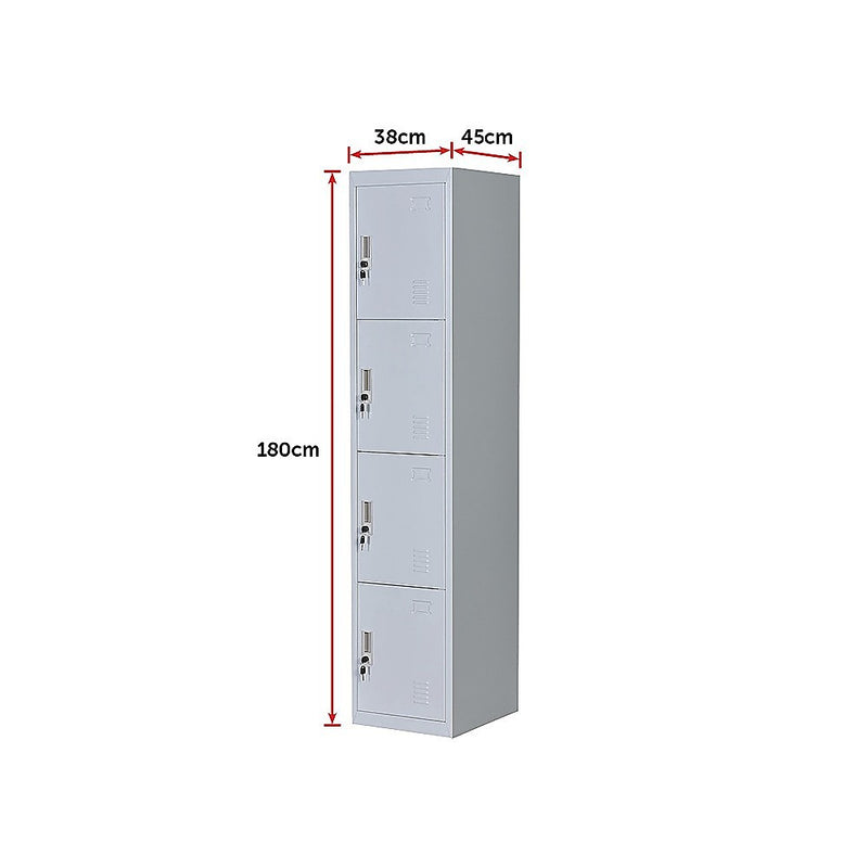 Four-Door Office Gym Shed Storage Lockers