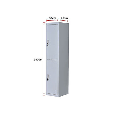 Two-Door Office Gym Shed Storage Lockers