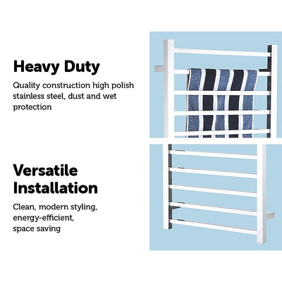 Electric Heated Bathroom Towel Rack / Rails -100w
