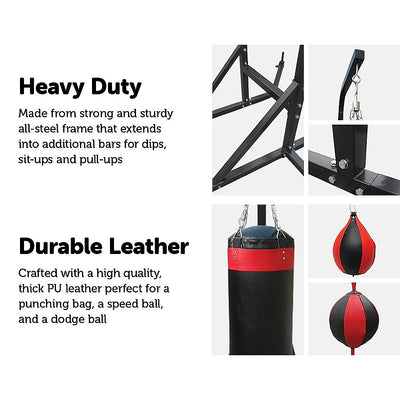 Power Boxing Station Stand Gym Speed Ball Punching Bag