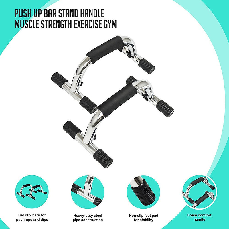 Push Up Bar Stand Handle Muscle Strength Exercise Gym