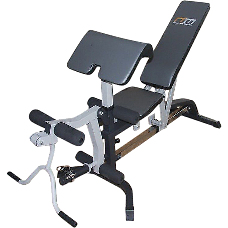 FID Flat Incline Decline Bench Press w/ Leg Extension