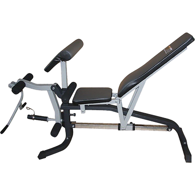 FID Flat Incline Decline Bench Press w/ Leg Extension