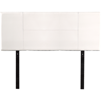 PU Leather Double Bed Headboard Bedhead - White