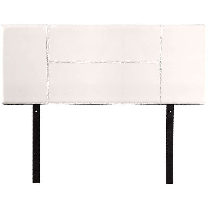 PU Leather Double Bed Headboard Bedhead - White