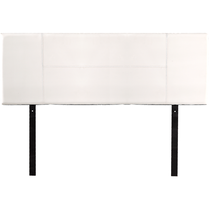 PU Leather Queen Bed Headboard Bedhead - White