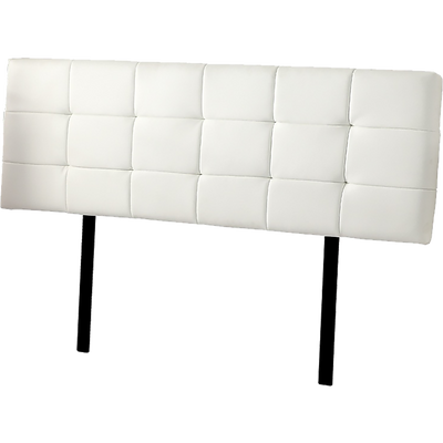 PU Leather King Bed Deluxe Headboard Bedhead - White