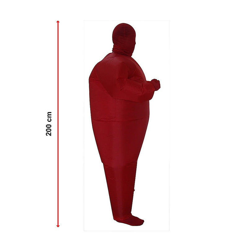 Red Alert Inflatable Costume Fancy Dress Suit Fan Operated