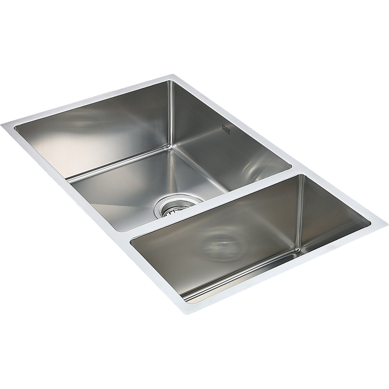 715x440mm Handmade Stainless Steel Undermount / Topmount Kitchen Sink with Waste