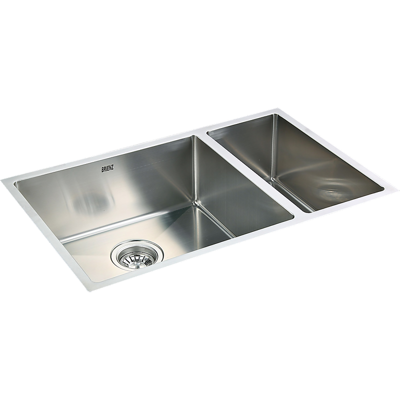 715x440mm Handmade Stainless Steel Undermount / Topmount Kitchen Sink with Waste