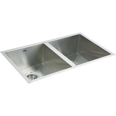 770x450mm Handmade Stainless Steel Undermount / Topmount Kitchen Sink with Waste