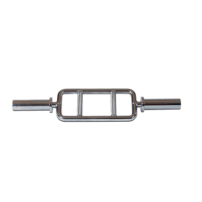 Chrome Olympic Tricep Bar Barbell Heavy Duty with Spring Collars