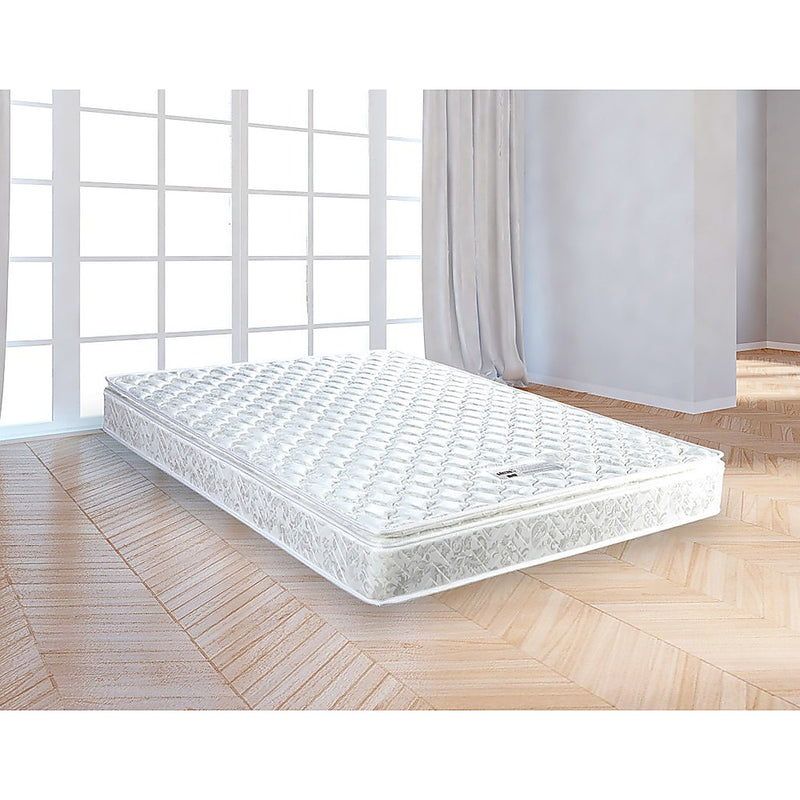 Palermo Queen Luxury Latex Pillow Top Topper Spring Mattress