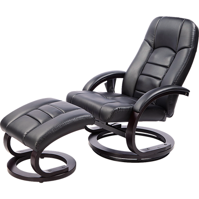 PU Leather Massage Chair Recliner Ottoman Lounge Remote