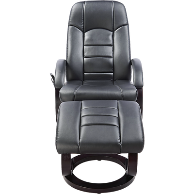 PU Leather Massage Chair Recliner Ottoman Lounge Remote