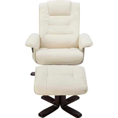 PU Leather Massage Chair Recliner Ottoman Lounge Remote