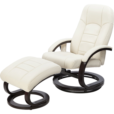 PU Leather Deluxe Massage Chair Recliner Ottoman Lounge Remote