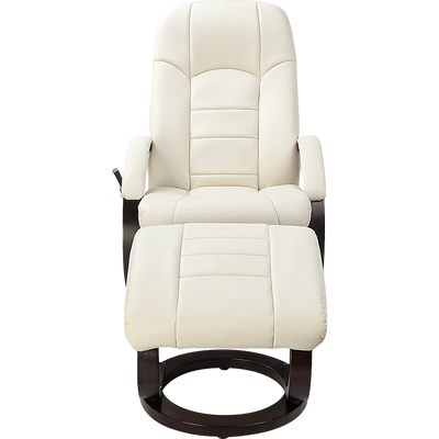 PU Leather Deluxe Massage Chair Recliner Ottoman Lounge Remote